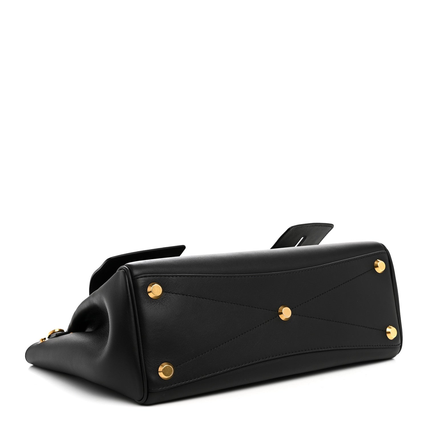 Balenciaga Smooth Calfskin Small Bel Air Carry All Bag Black