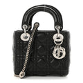 Dior Lambskin Cannage Mini Lady Dior Black