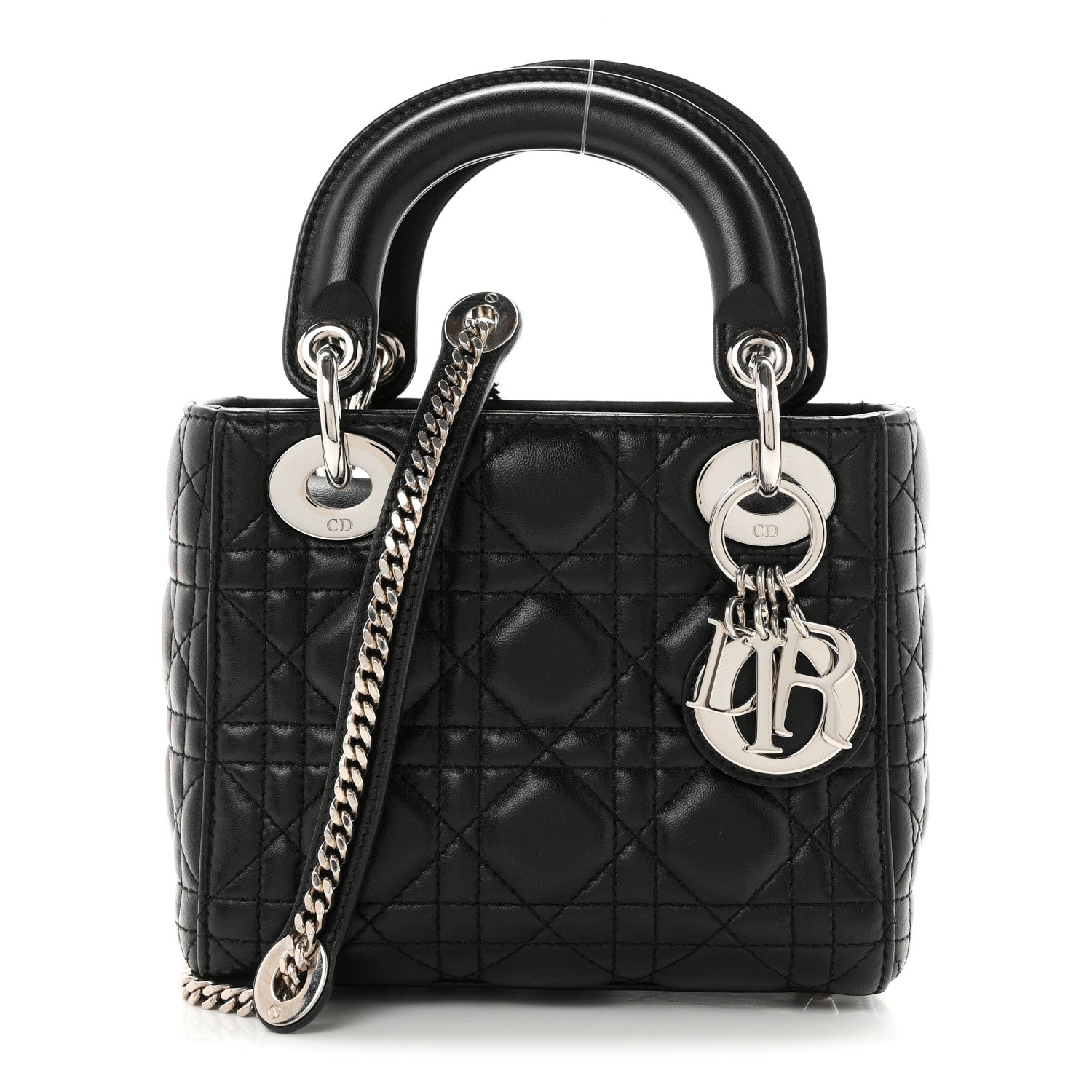 Dior Lambskin Cannage Mini Lady Dior Black