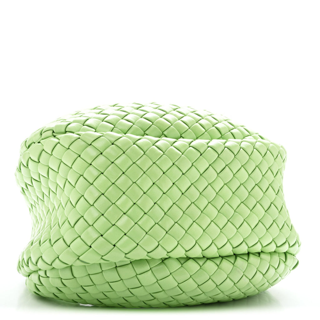 Bottega Veneta Lambskin Intrecciato Padded Mini Jodie Pistachio