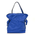 Loewe Calfskin Flamenco Knot Bag Blue front view
