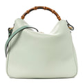 Gucci Softy Wonka Textured Dollar Calfskin Medium Diana Shoulder Bag Salvy Green