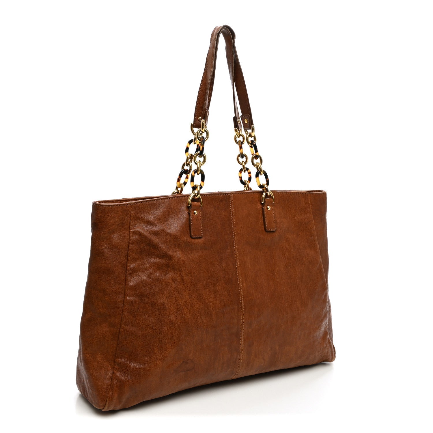 Fendi Calfskin Big Forever Tote Brown