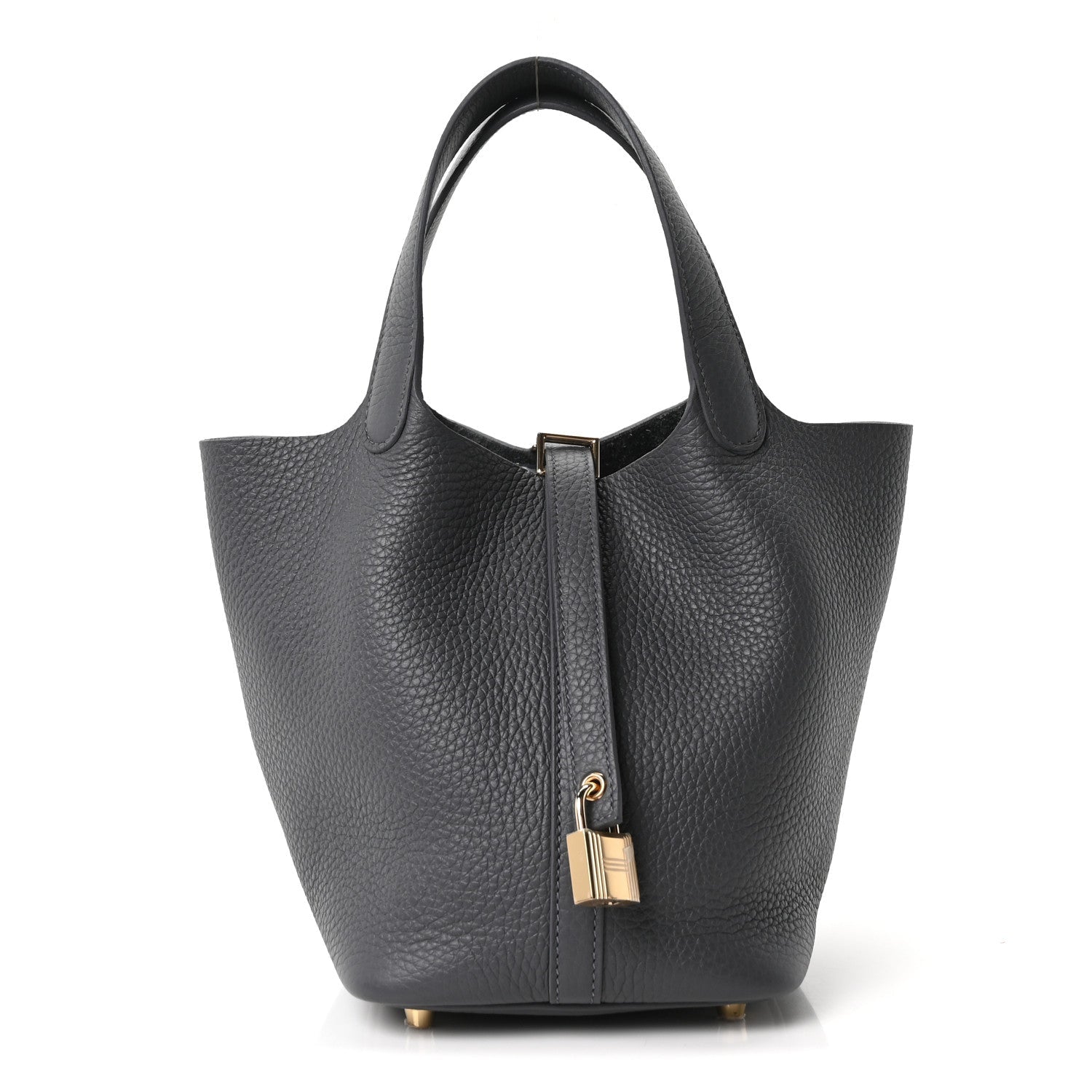 Hermès Taurillon Clemence Picotin Lock 18 PM Etain