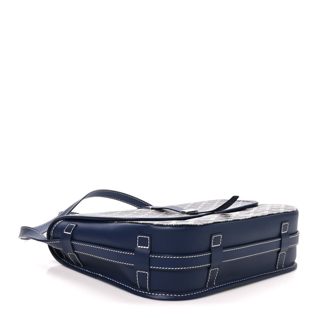 Goyard Goyardine Belvedere II MM Messenger Bag Navy