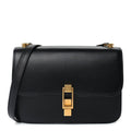 Saint Laurent Smooth Calfskin Carre Satchel Black