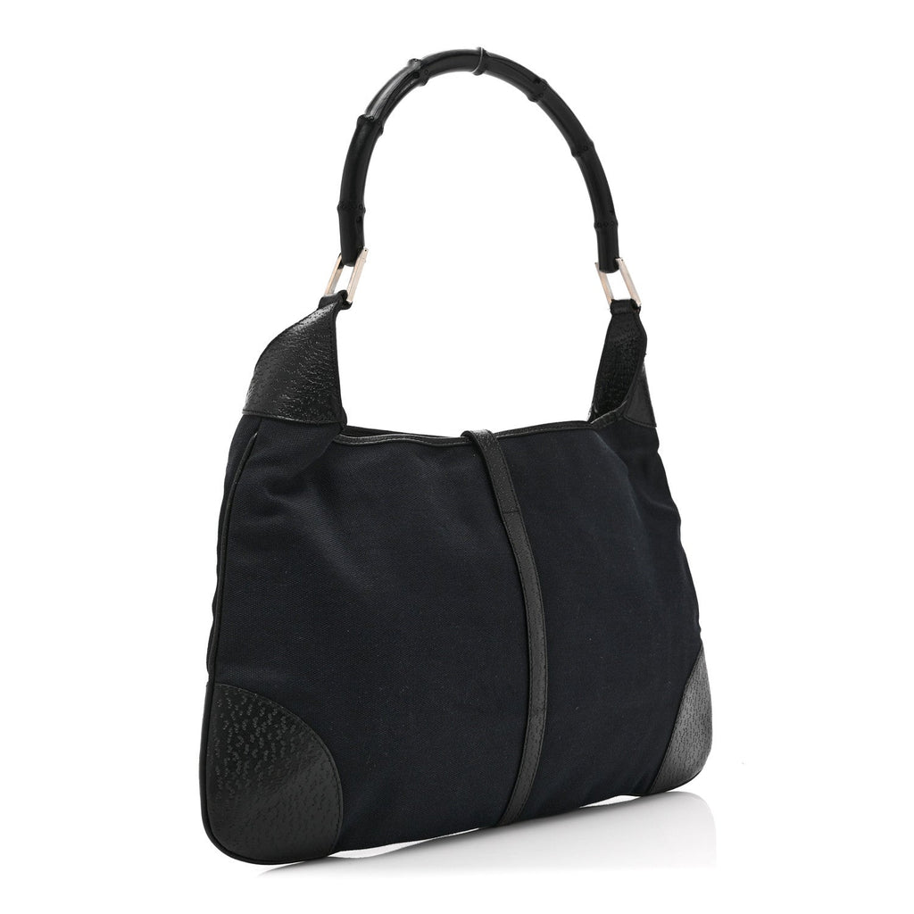 Gucci Canvas Small Jackie O Hobo Black