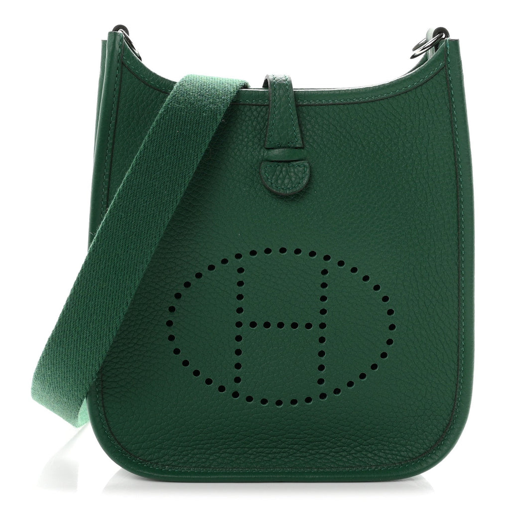 Hermès Taurillon Clemence Evelyne TPM Vert Vertigo