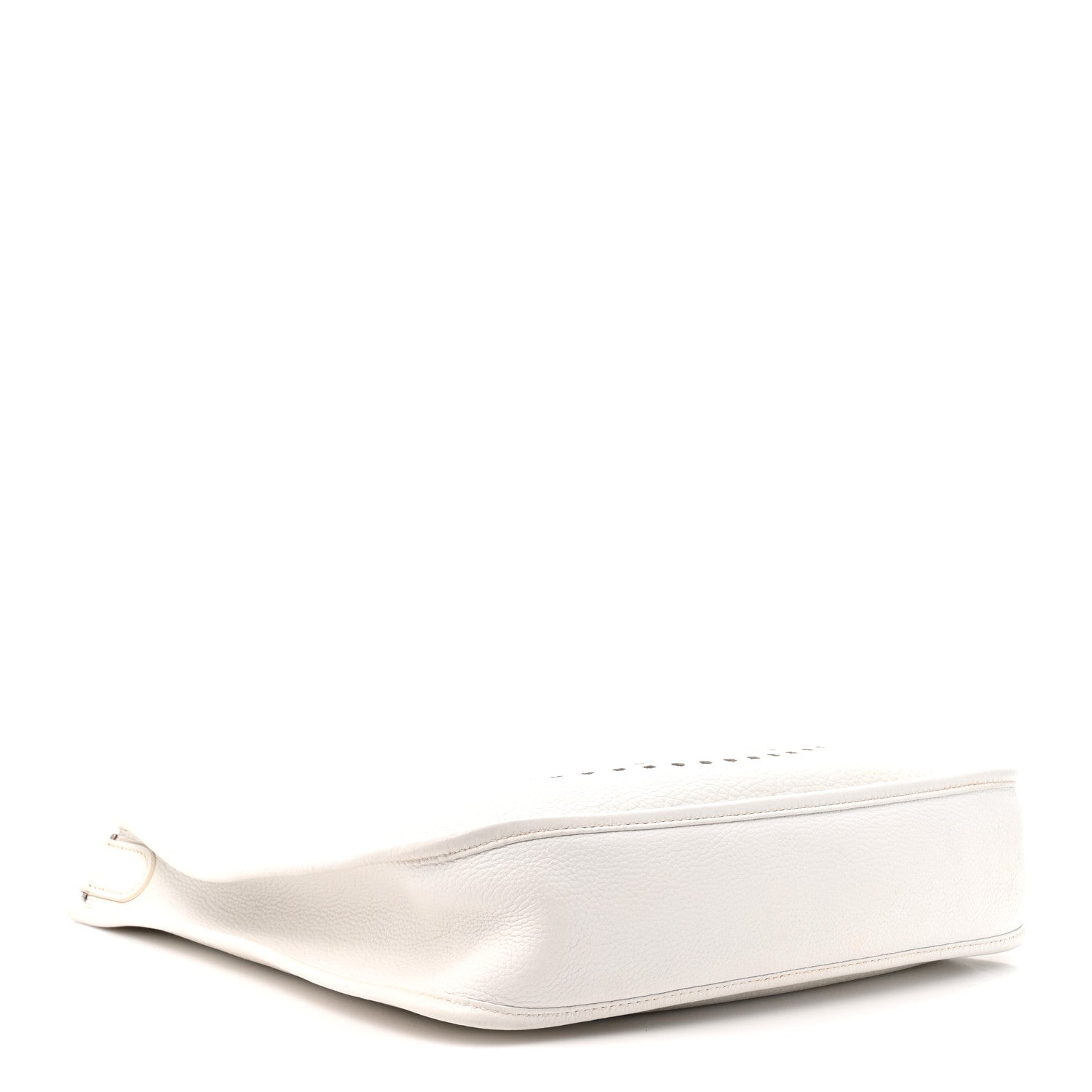 Hermès Taurillon Clemence Amazone Evelyne II PM White