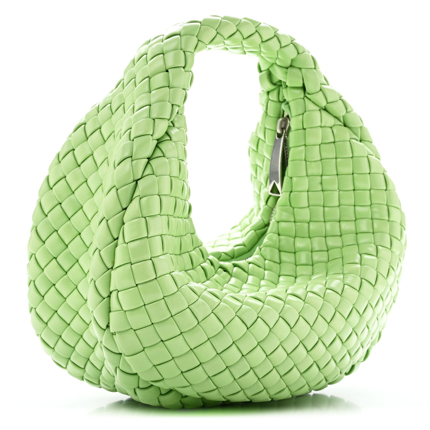 Bottega Veneta Lambskin Intrecciato Padded Mini Jodie Pistachio