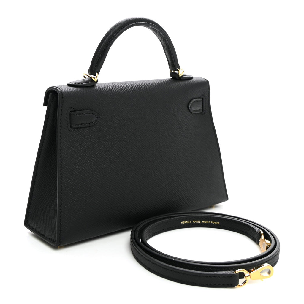 Hermès Epsom Mini Kelly Sellier 20 Black