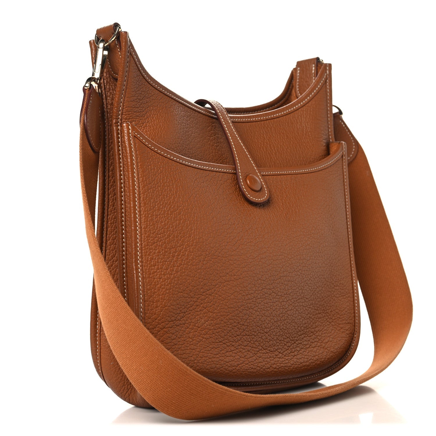 Hermès Taurillon Clemence Evelyne II PM Gold