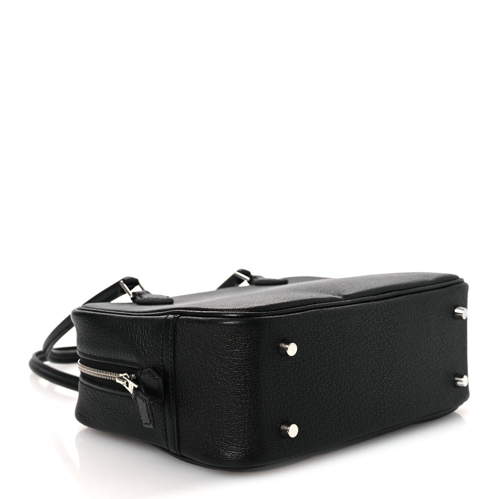 Hermès Chevre Mysore Mini Plume Black Black