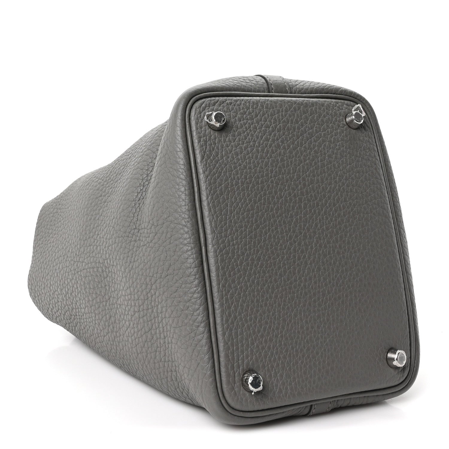 Hermès Taurillon Clemence Picotin Lock 18 PM Gris Meyer
