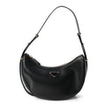 Prada Soft Calfskin Arque Shoulder Bag Black