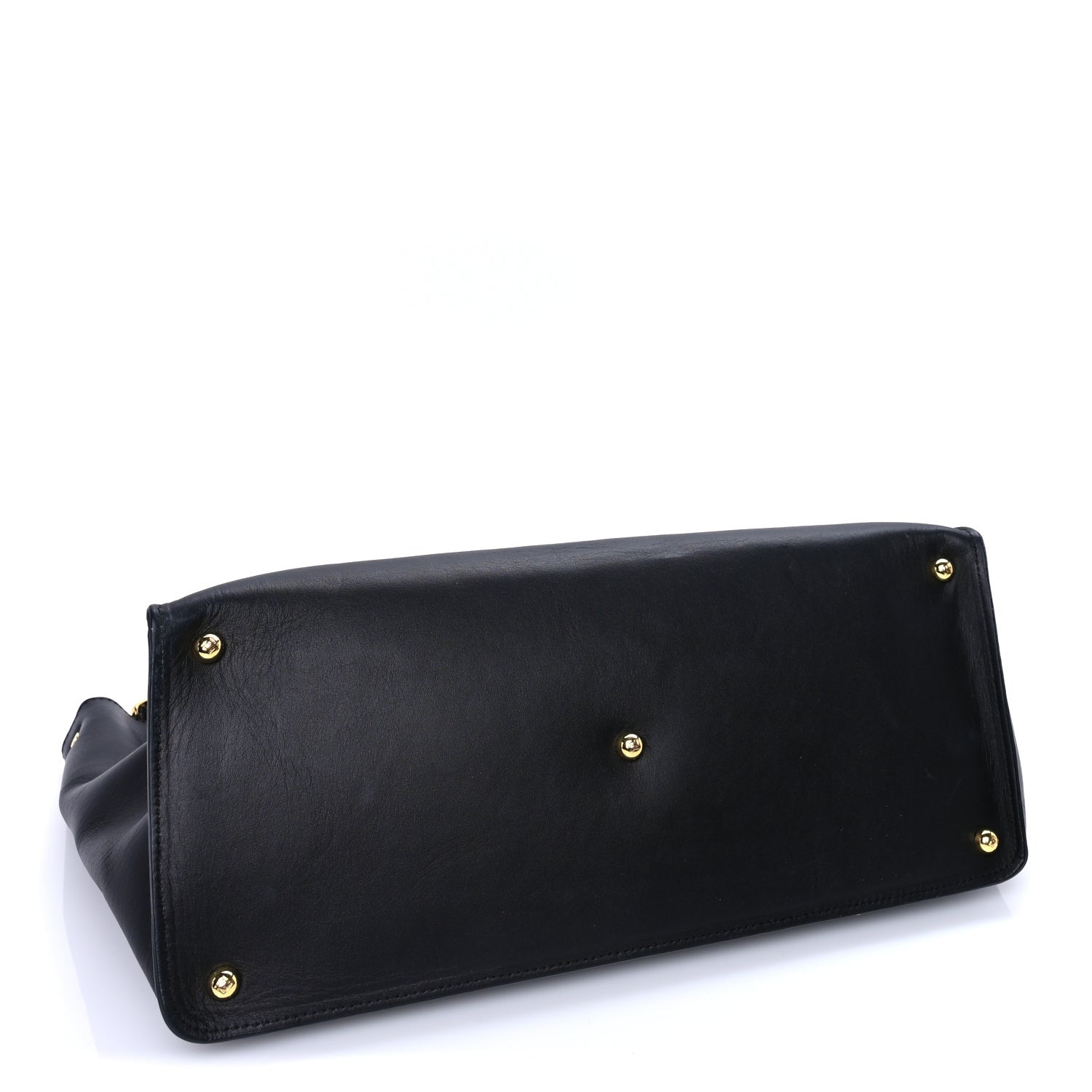 Fendi Vitello King Medium Way Tote Black