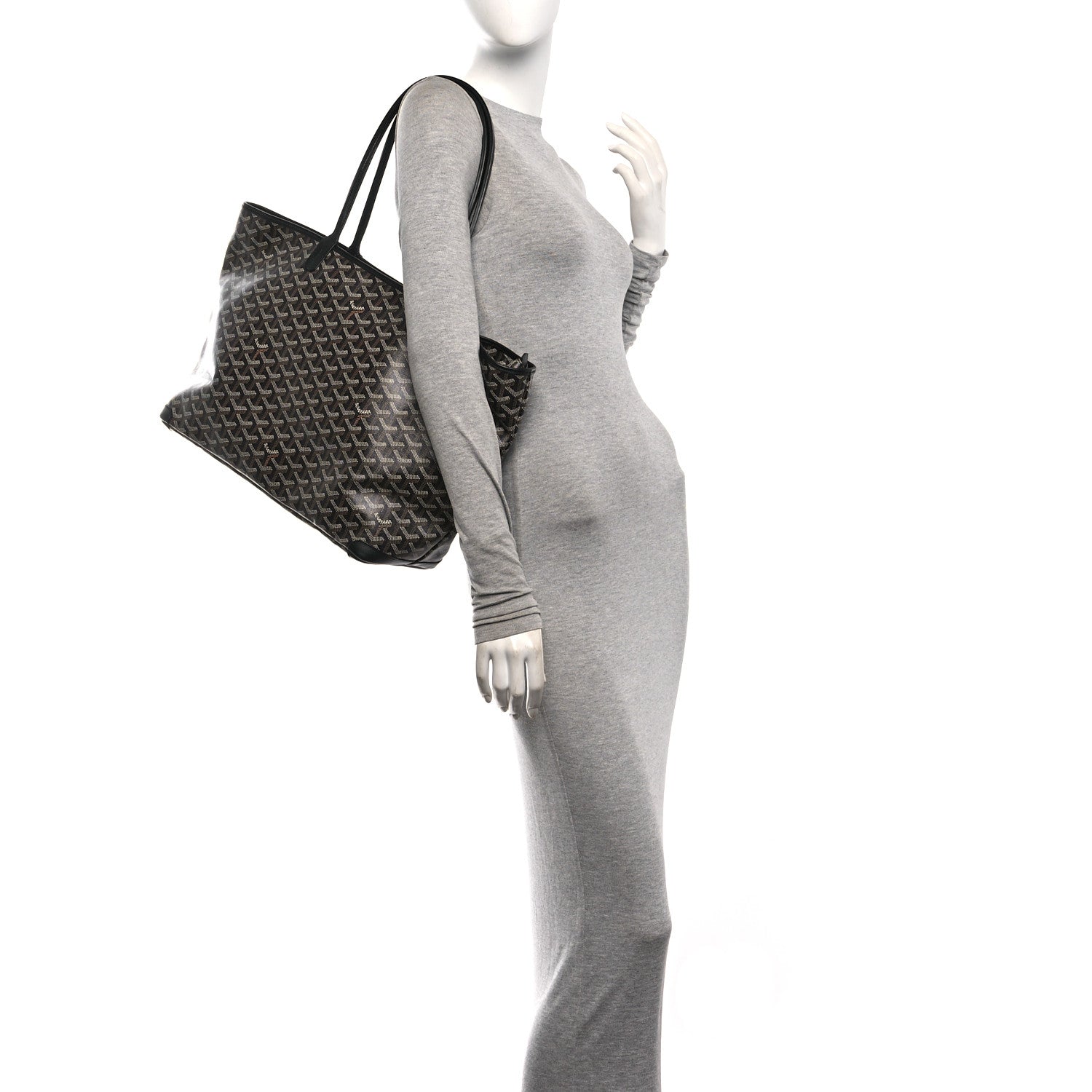 Goyard Artois MM Tote in Black Goyardine