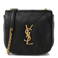 Saint Laurent Lambskin Patchwork Monogram Nano Jamie 4.3 Black