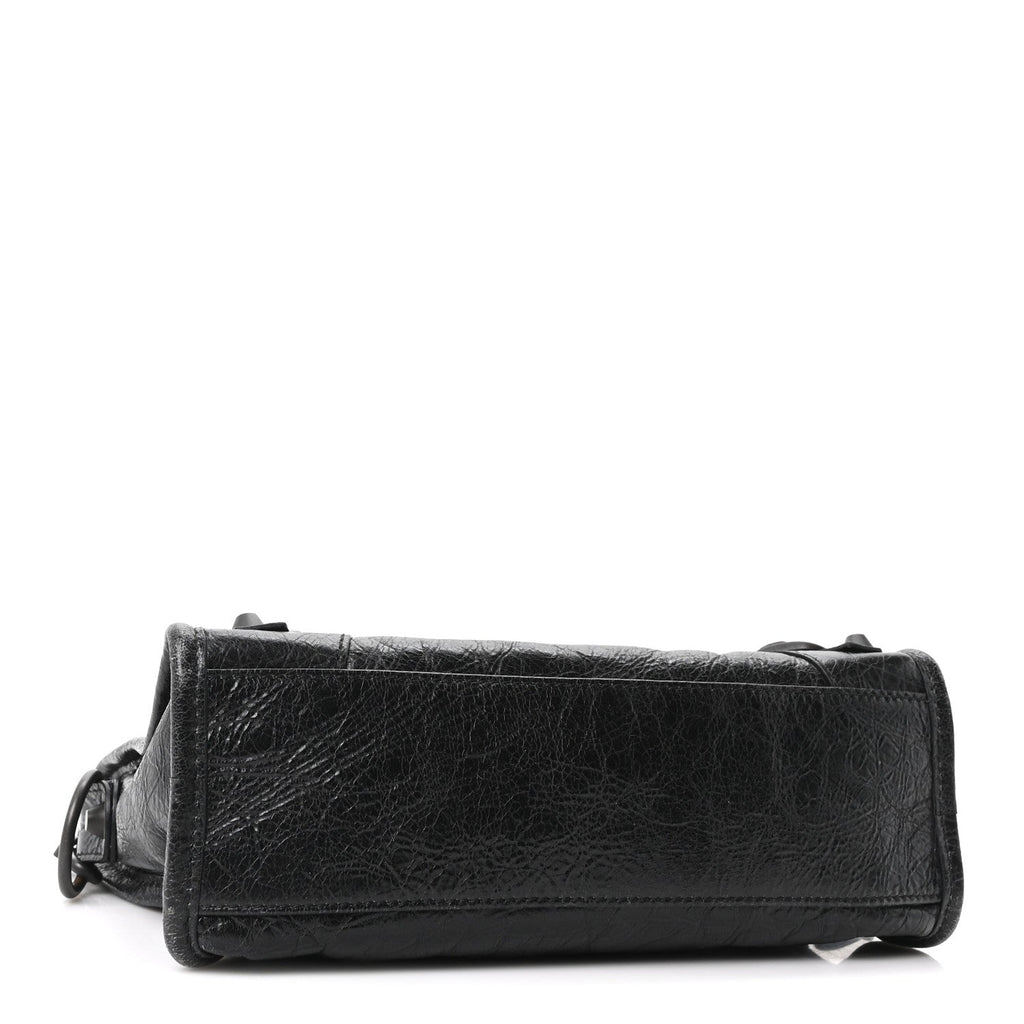 Balenciaga Agneau Arena Classic Hardware Le City Mini Black