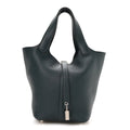 Hermès Taurillon Clemence Picotin Lock 18 PM Vert Cypress