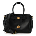 Balenciaga Smooth Calfskin Mini Bel Air Carry All Bag Black