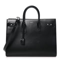 Saint Laurent Calfskin Large Thin Sac De Jour Black