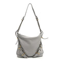 Givenchy Calfskin Small Voyou Bag Light Grey front view