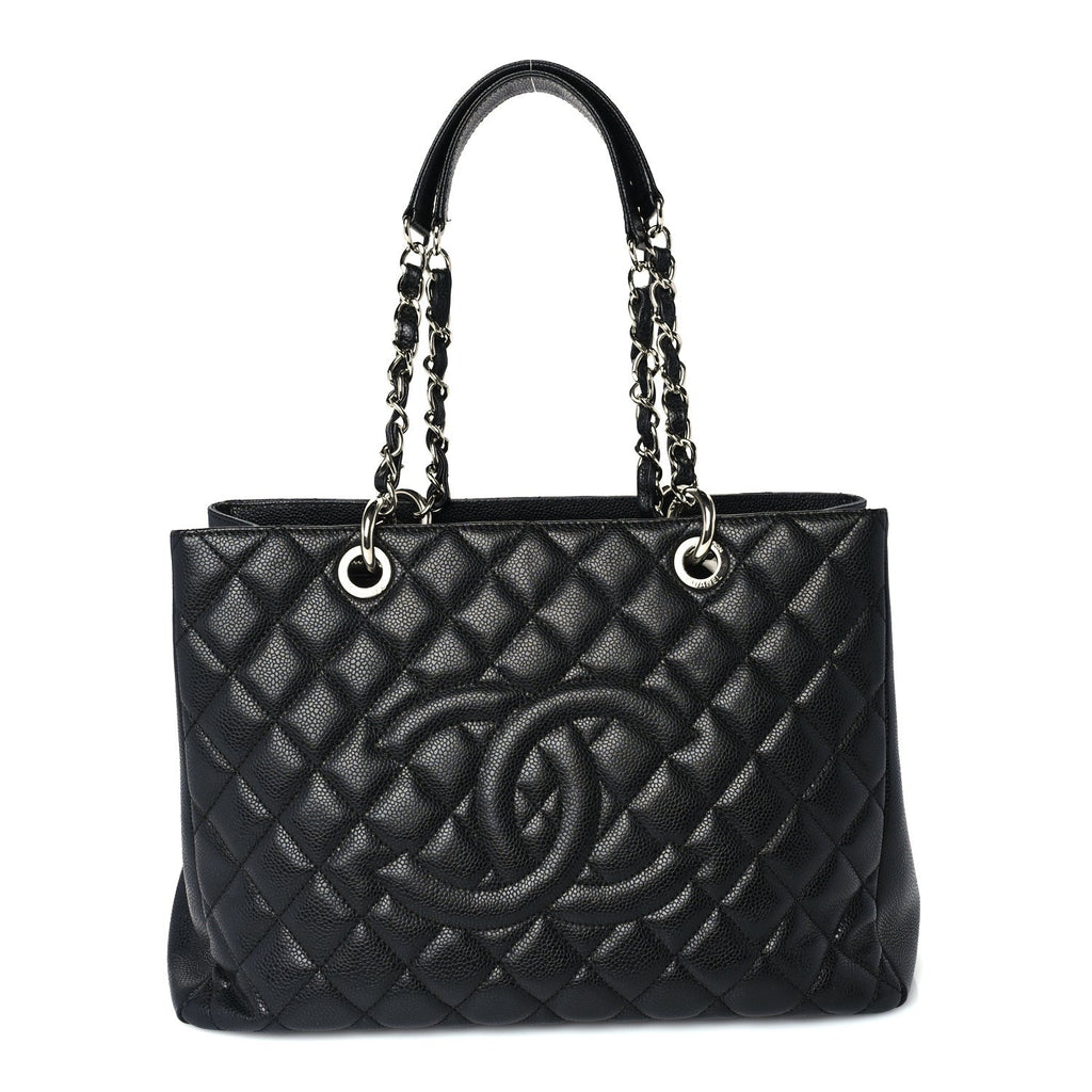 Chanel Caviar Quilted Grand Shopping Tote GST Black