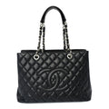 Chanel Caviar Quilted Grand Shopping Tote GST Black