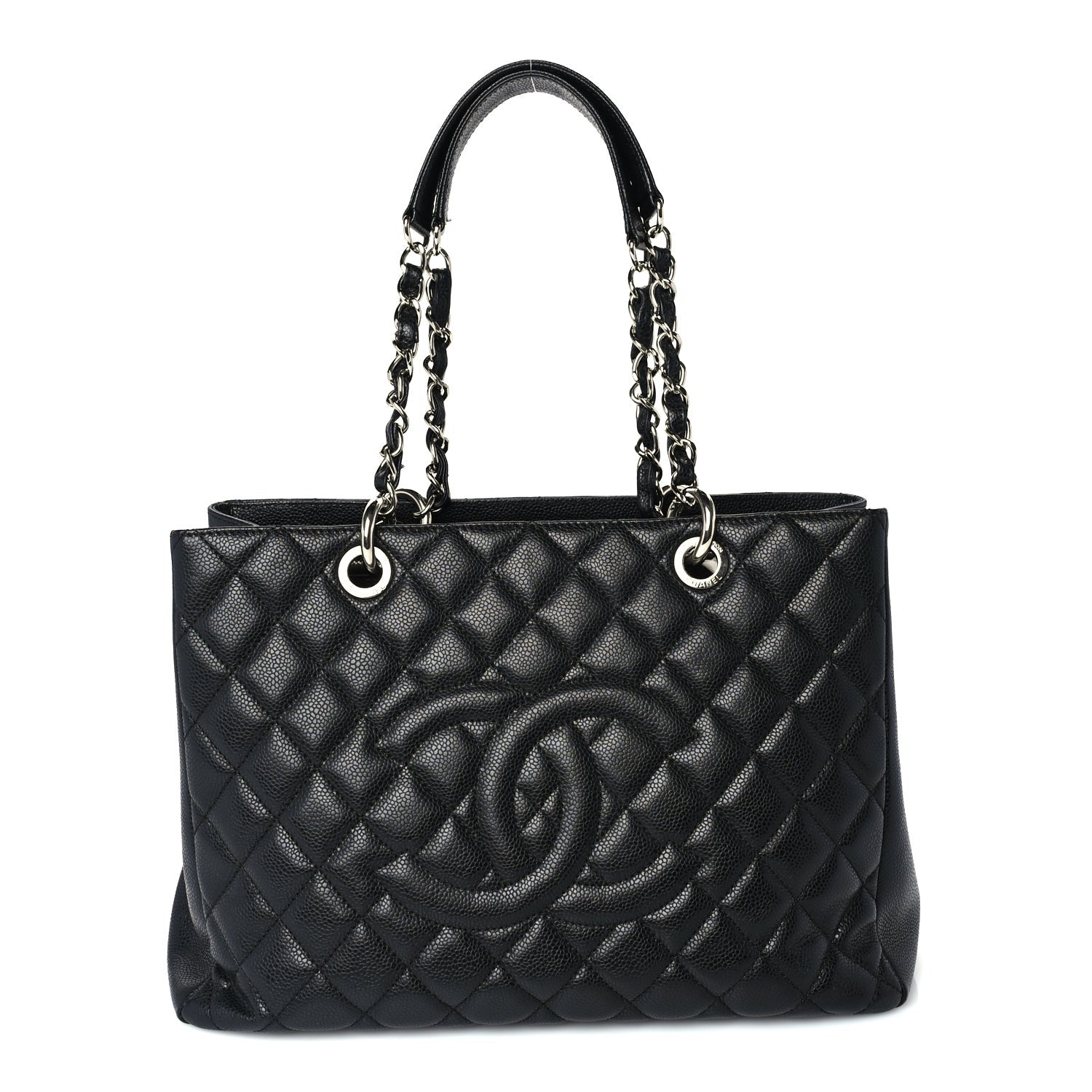 Chanel Caviar Quilted Grand Shopping Tote GST Black