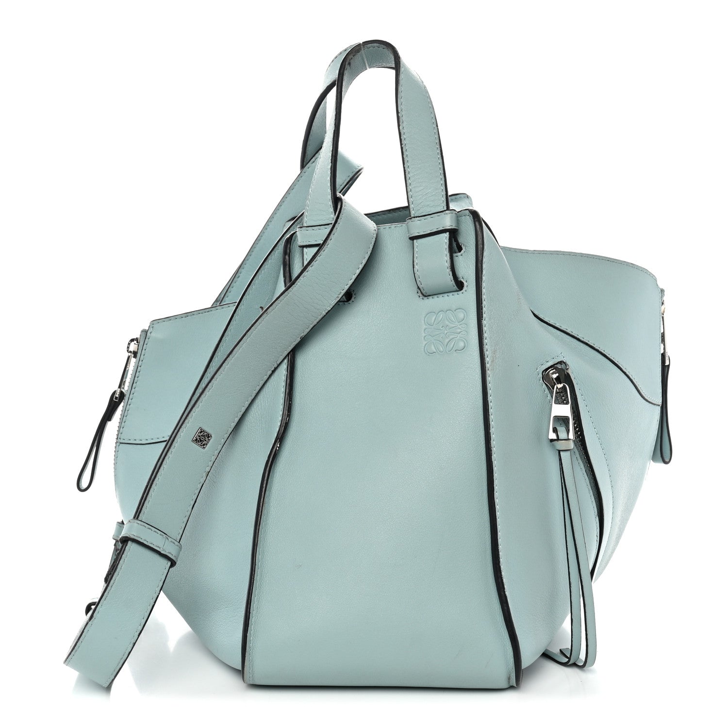 Loewe Calfskin Small Hammock Shoulder Bag Aqua