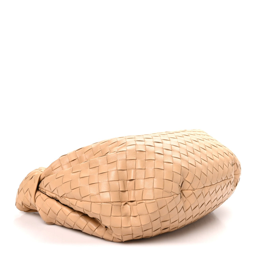 Bottega Veneta Nappa Intrecciato Small Jodie Hobo Almond