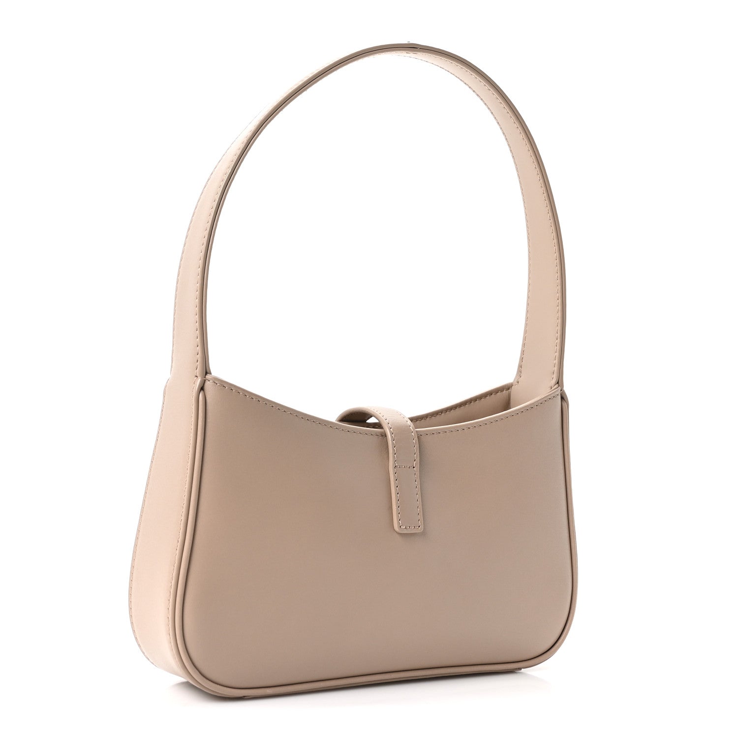 Saint Laurent Vegetable Le 5 A 7 Mini Hobo Dark Beige