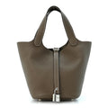 Hermès Taurillon Clemence Picotin Lock 18 PM Etoupe