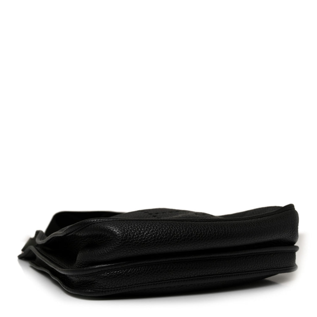 Hermès Taurillon Clemence EVELYNE III GM Black