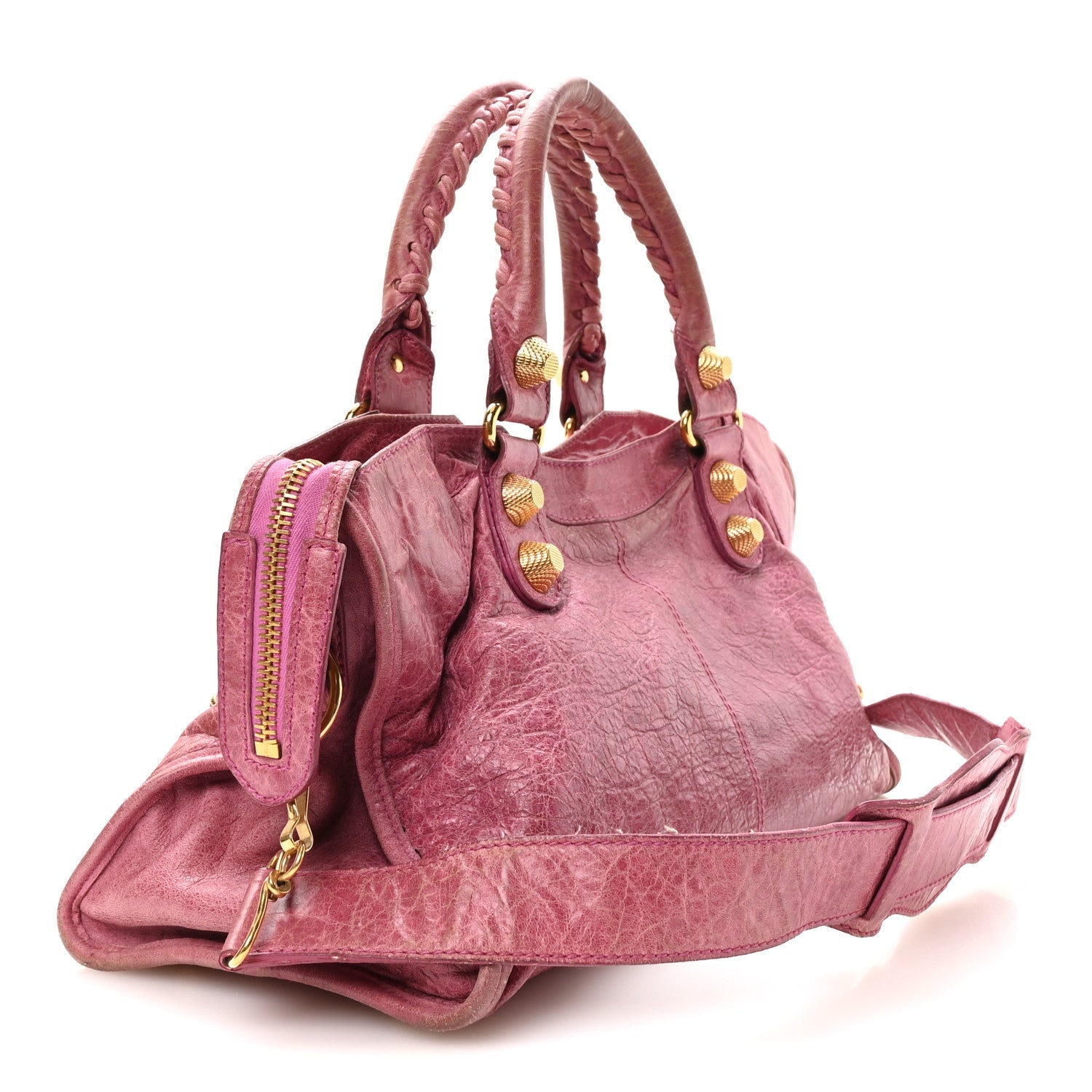 Balenciaga Agneau Giant 21 Gold Hardware Part Time Bubblegum