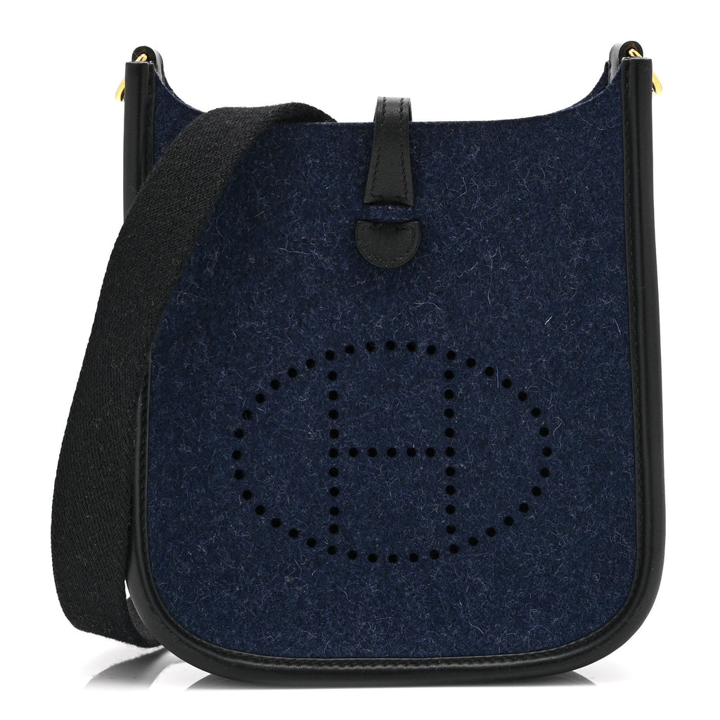 Hermès Feutre Swift Evelyne TPM Bleu Nuit Black
