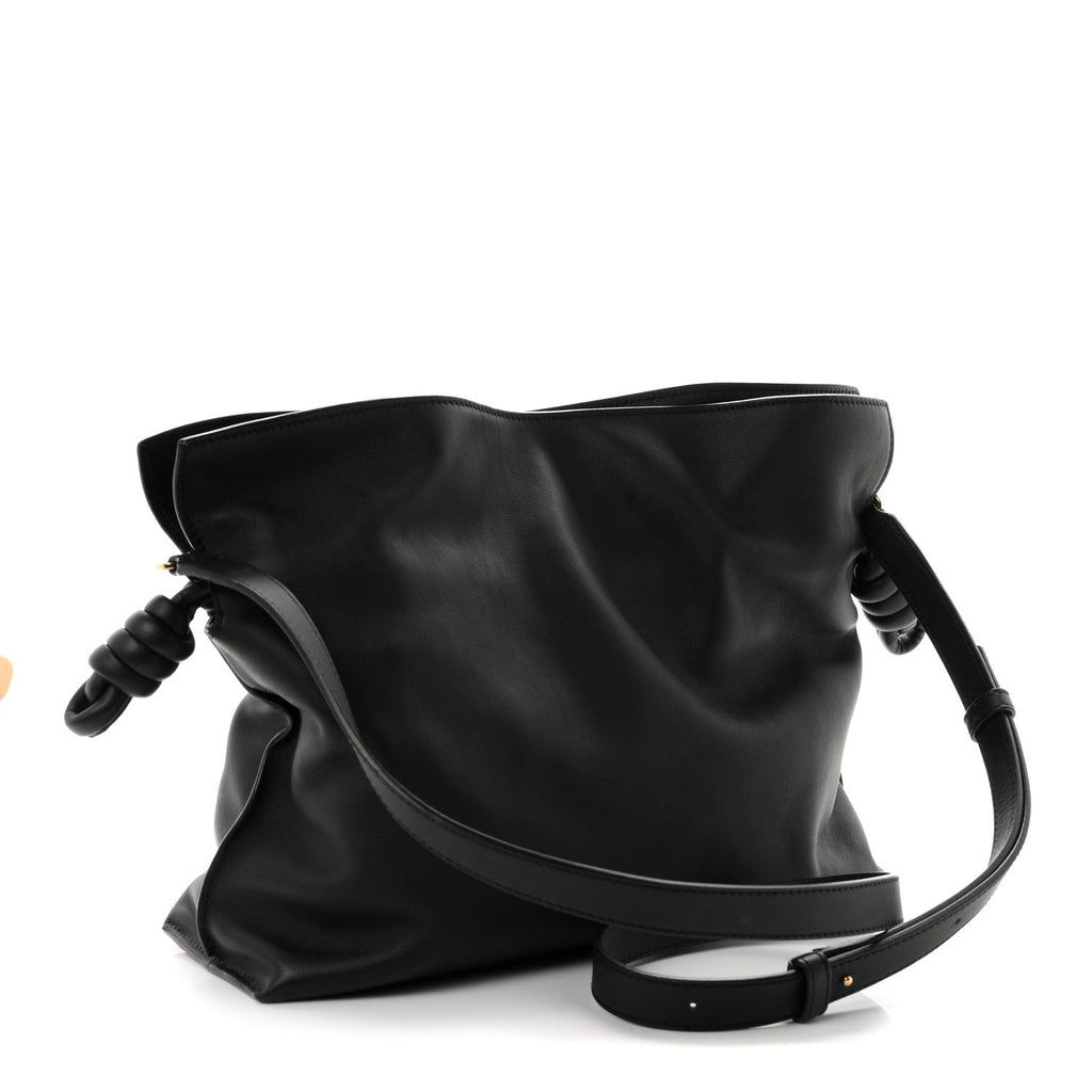 Loewe Nappa Calfskin Medium Flamenco Knot Bag Black
