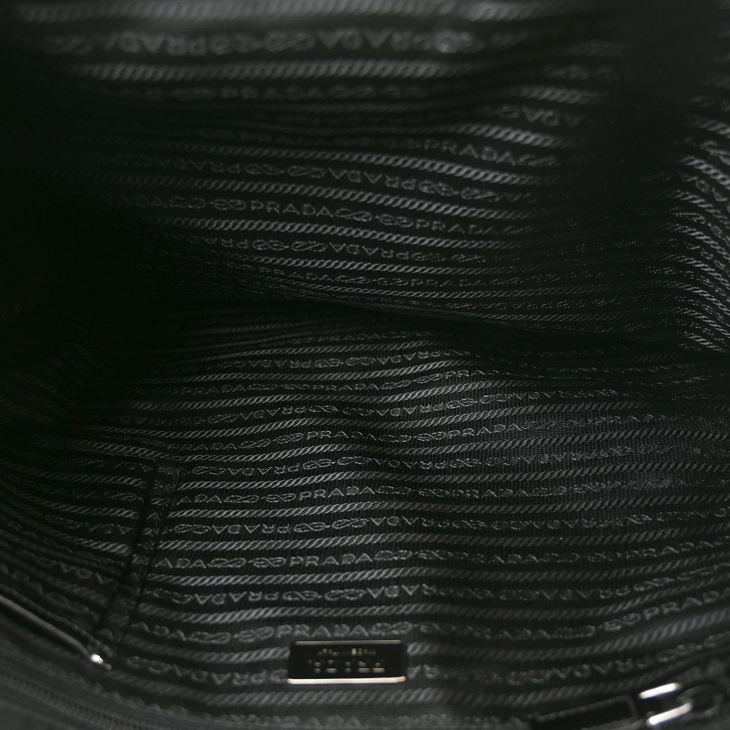 Prada Tessuto Nylon Soft Calfskin Tote Black