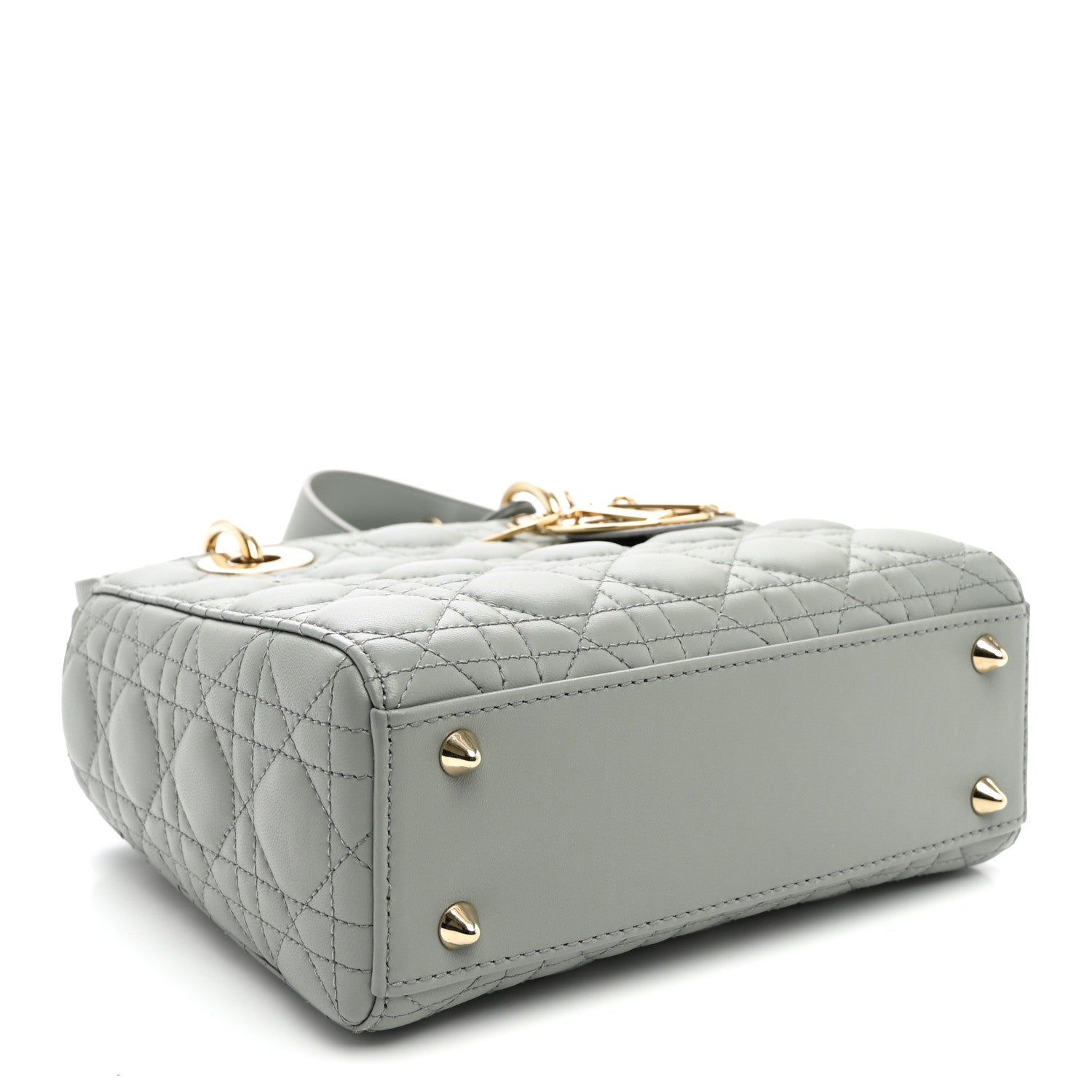 Dior Lambskin Cannage Small My ABCDior Lady Dior Grey
