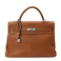 Hermès Taurillon Clemence Kelly Retourne 35 Gold