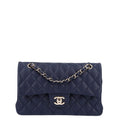 Chanel Caviar Quilted Small Double Flap Navy