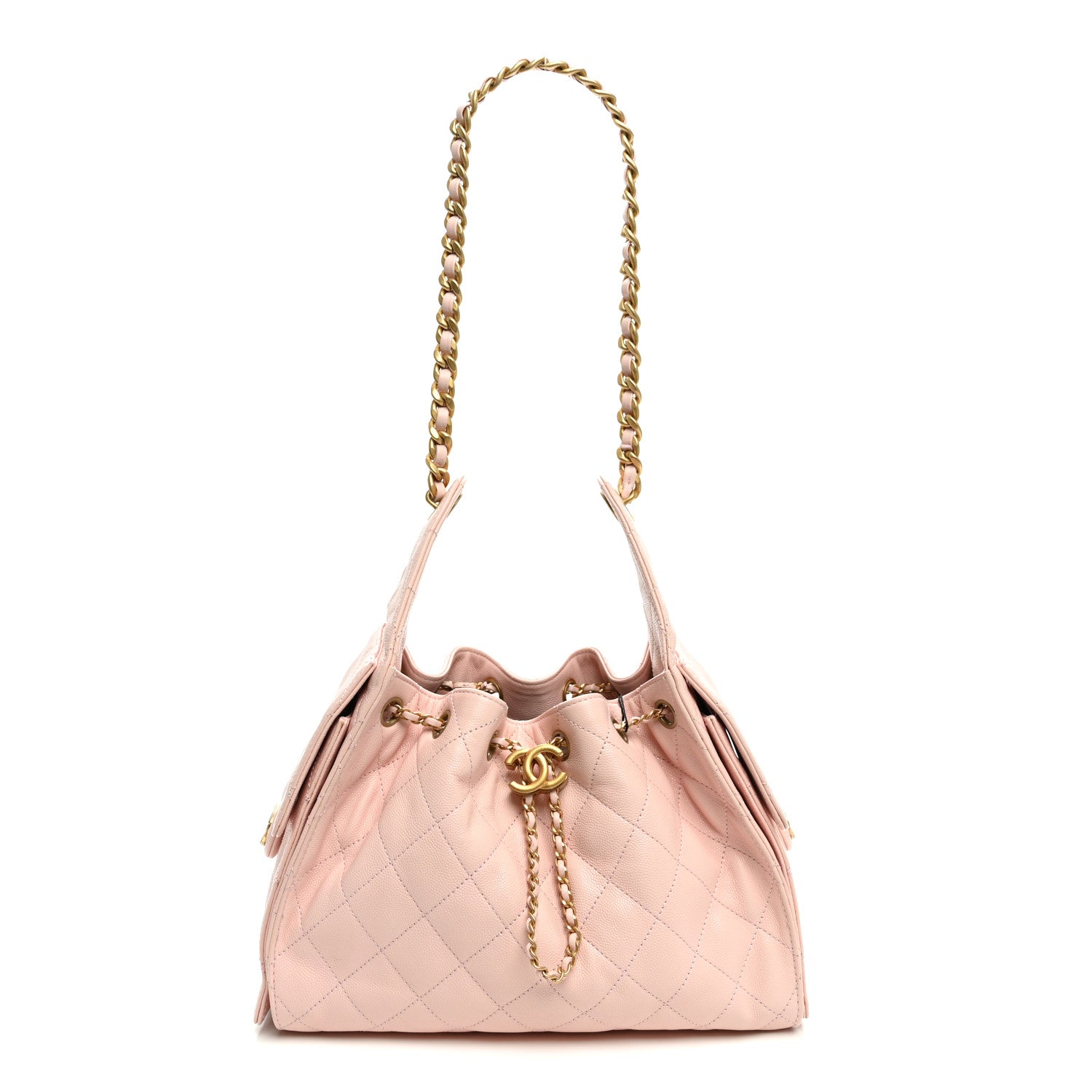 Chanel Caviar Quilted Small Chanel 25 Handbag Light Pink