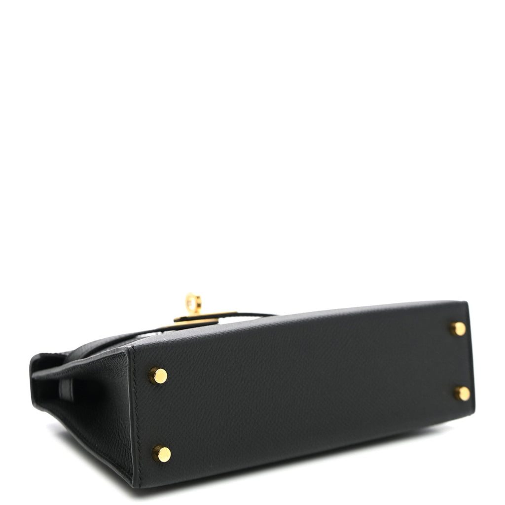 Hermès Epsom Mini Kelly Sellier 20 Black