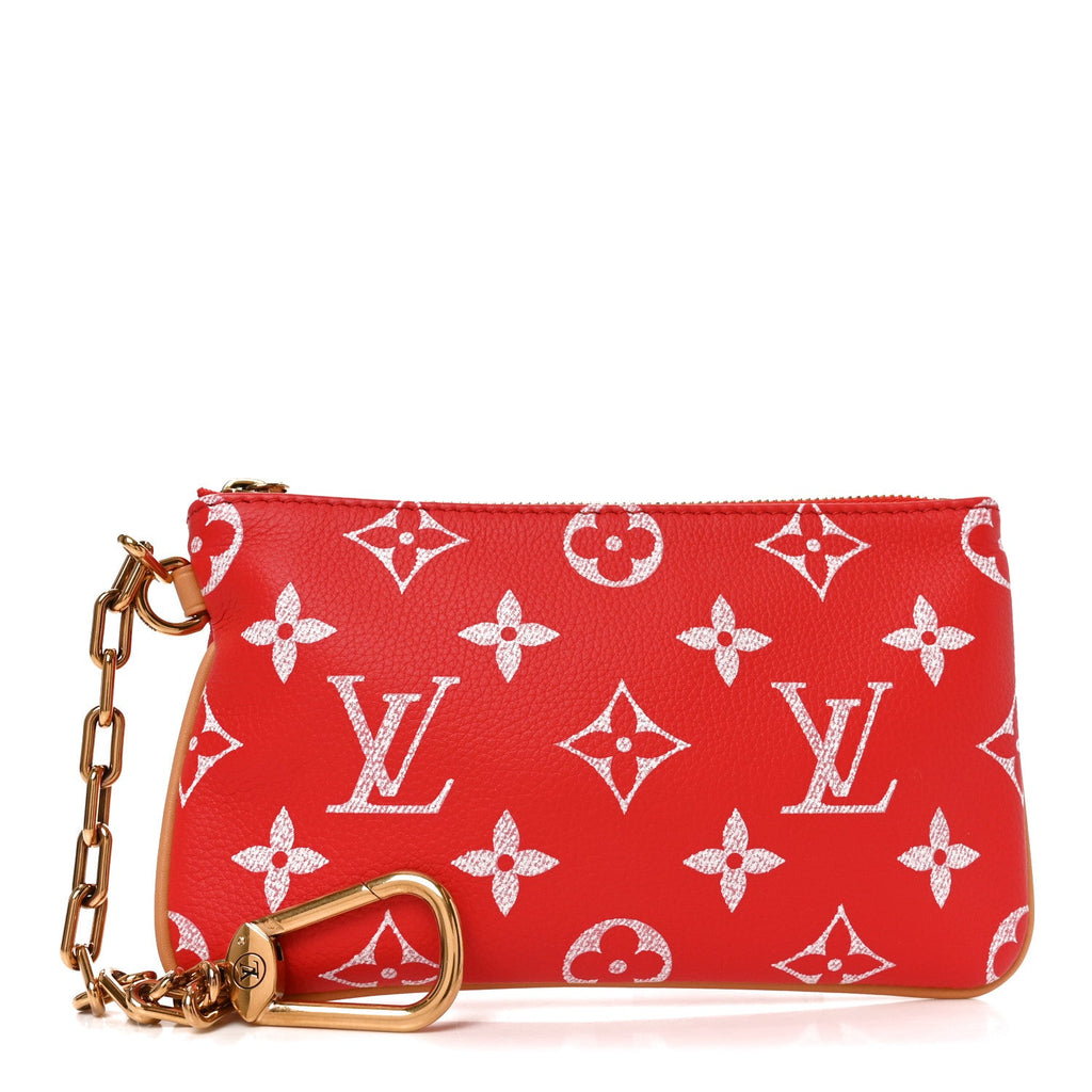 Louis Vuitton Calfskin Monogram Speedy P9 Bandouliere 50 Pochette Red