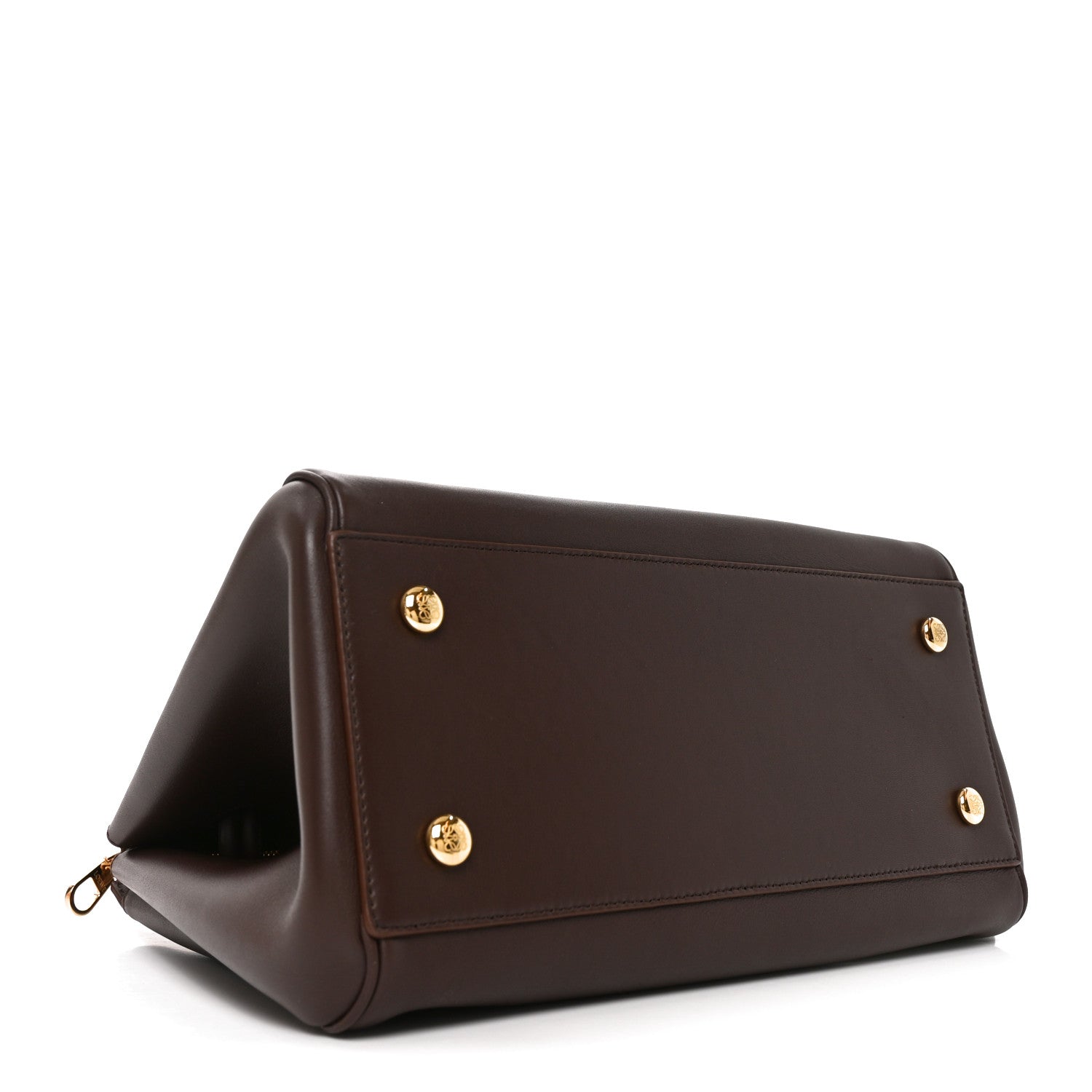 Loewe Supple Calfskin Medium Madrid Bag Dark Chestnut