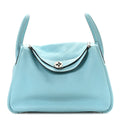 Hermès Taurillon Clemence Lindy 30 Bleu Atoll