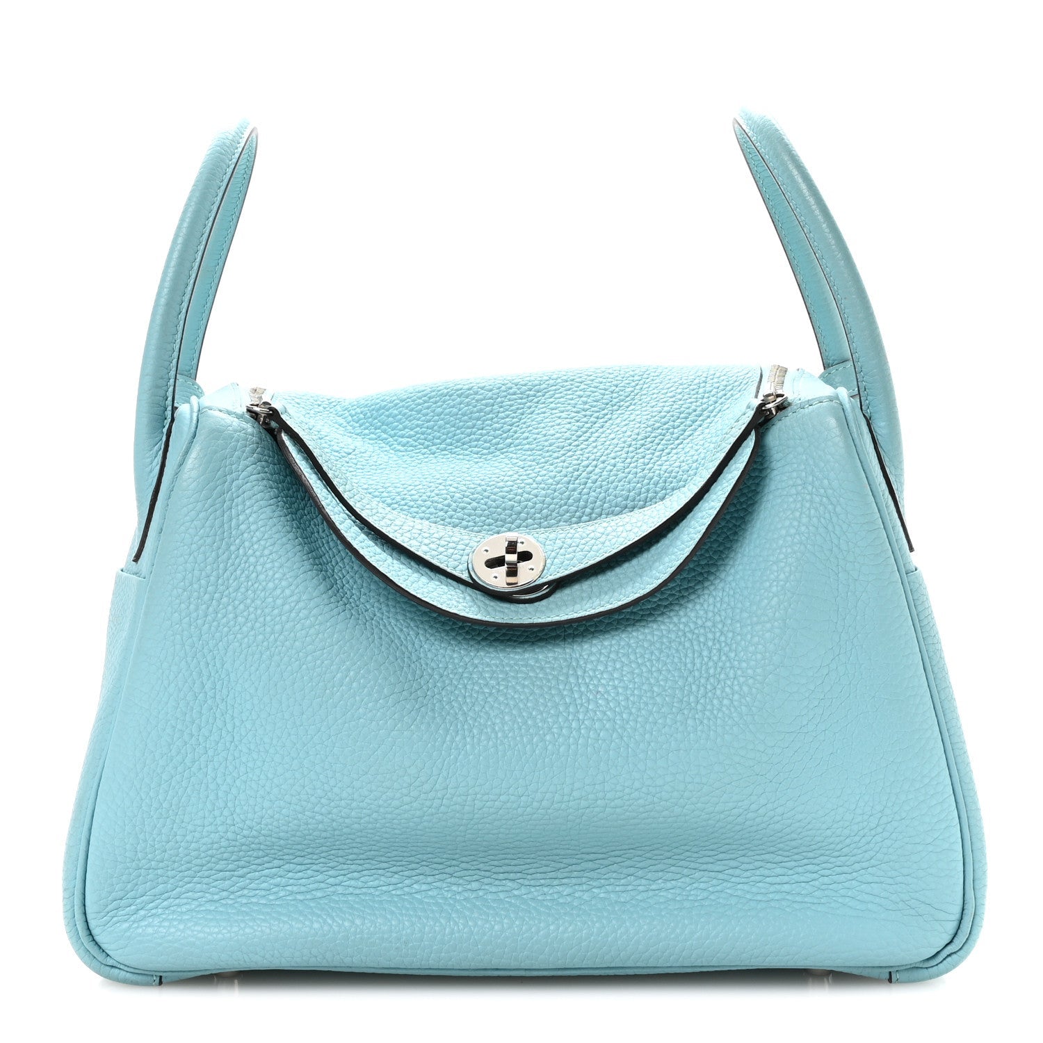 Hermès Taurillon Clemence Lindy 30 Bleu Atoll