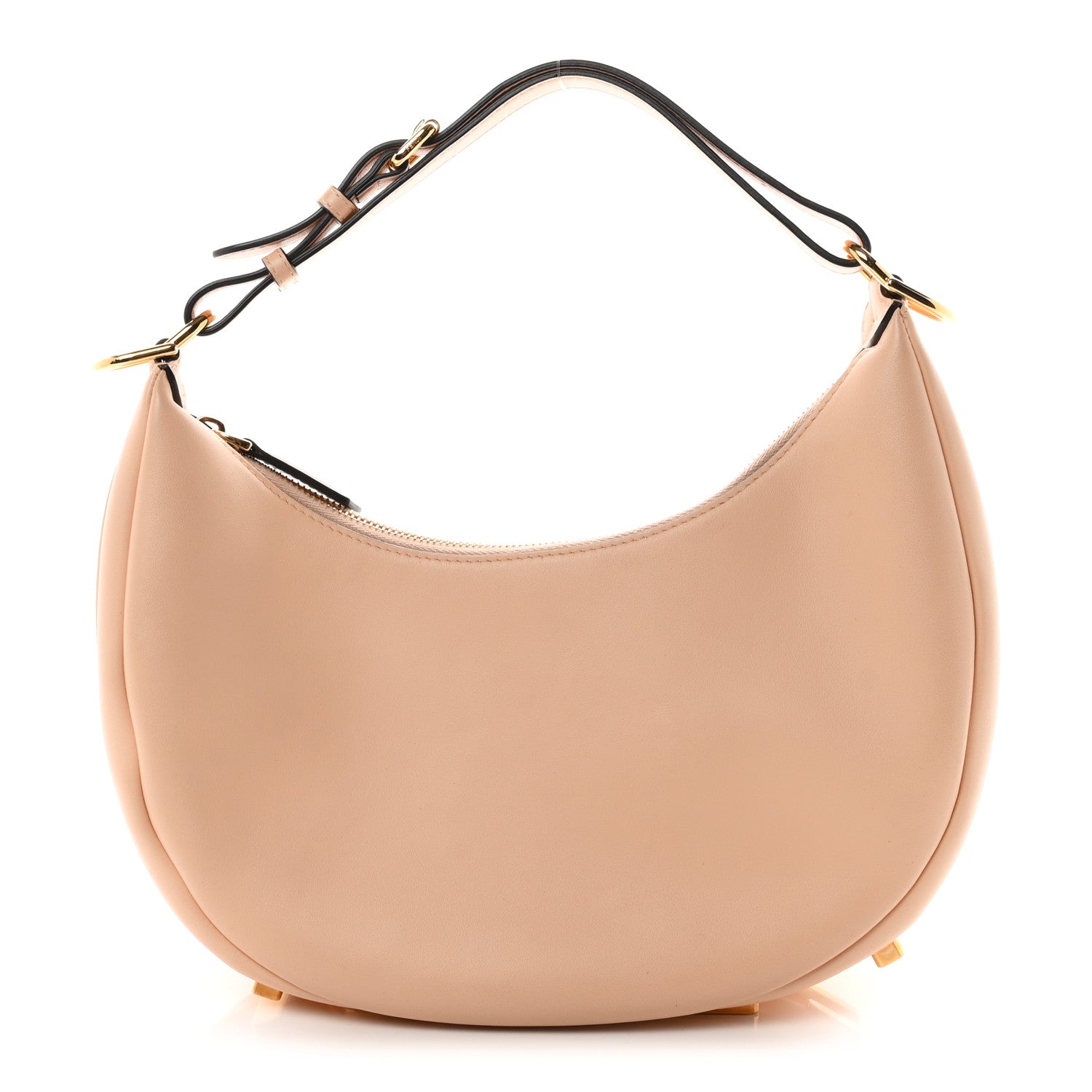 Fendi Vitello Grace Matte Small Fendigraphy Hobo Bag Light Rose