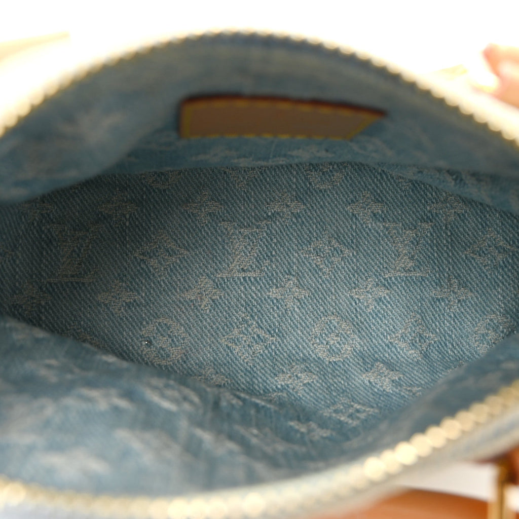 Louis Vuitton Monogram Denim Nano Speedy Sky Blue